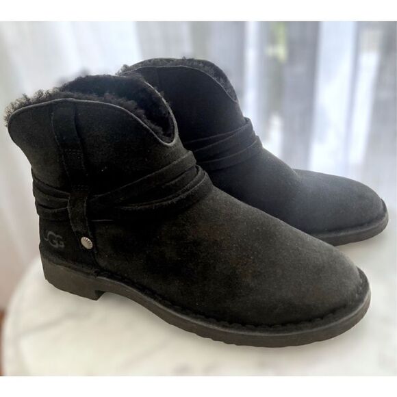 UGG Pasqual Winter Shearling Suede Boots Size 5 - Picture 3 of 9